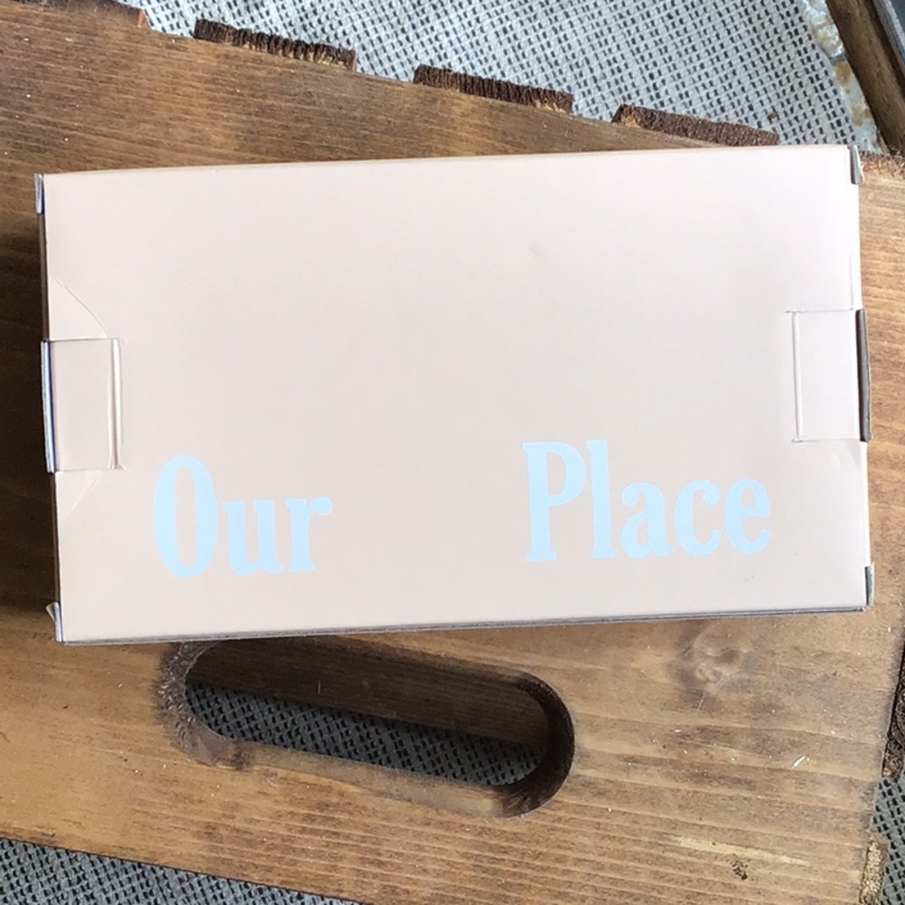 Our Place Eco-Friendly Layered Lunch box with utensils—missing strap